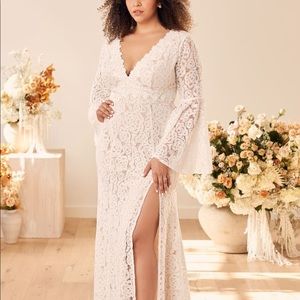 Lulus boho bridal gown